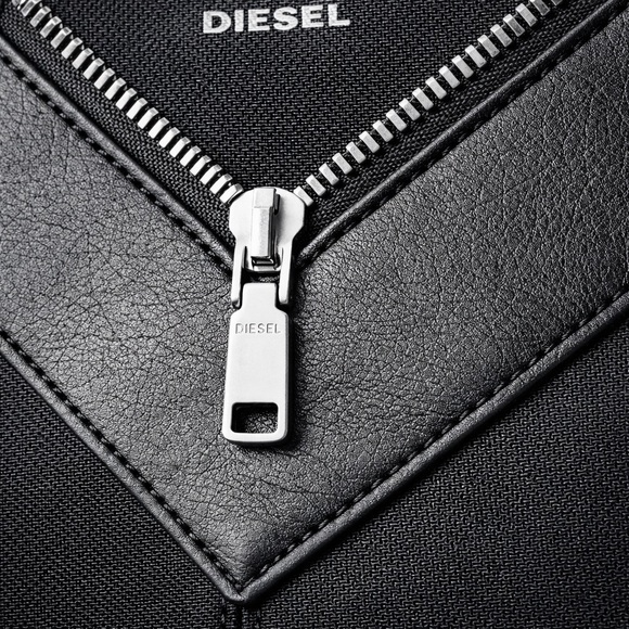 Diesel Men's Black Backpack with Silver Accents - Picture 6 of 8
